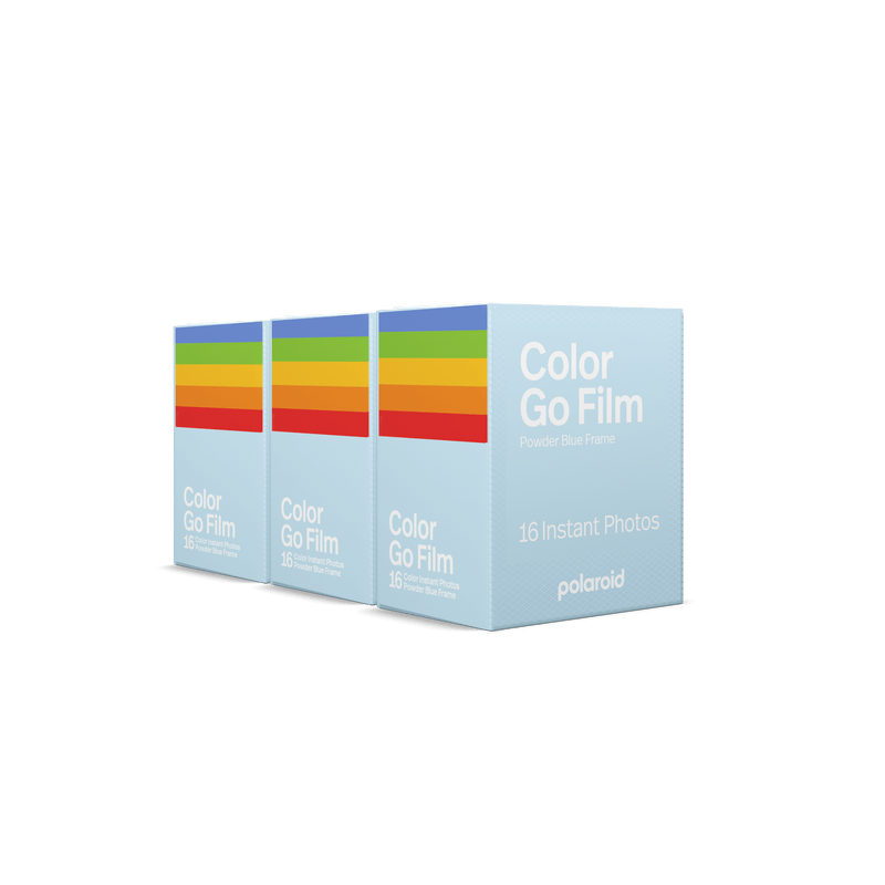 Polaroid Go Color Film Double Pack – Powder Blue Frame x3